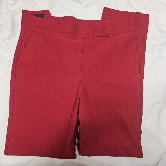 NWT! Rafaella Red Pull On Pants Rio Red! - Picture 2 of 7